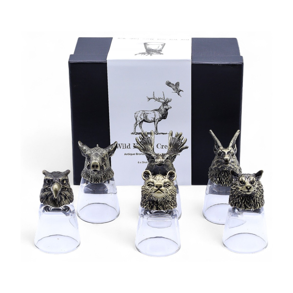 Set of 6 Wild Forest Shot Glasses