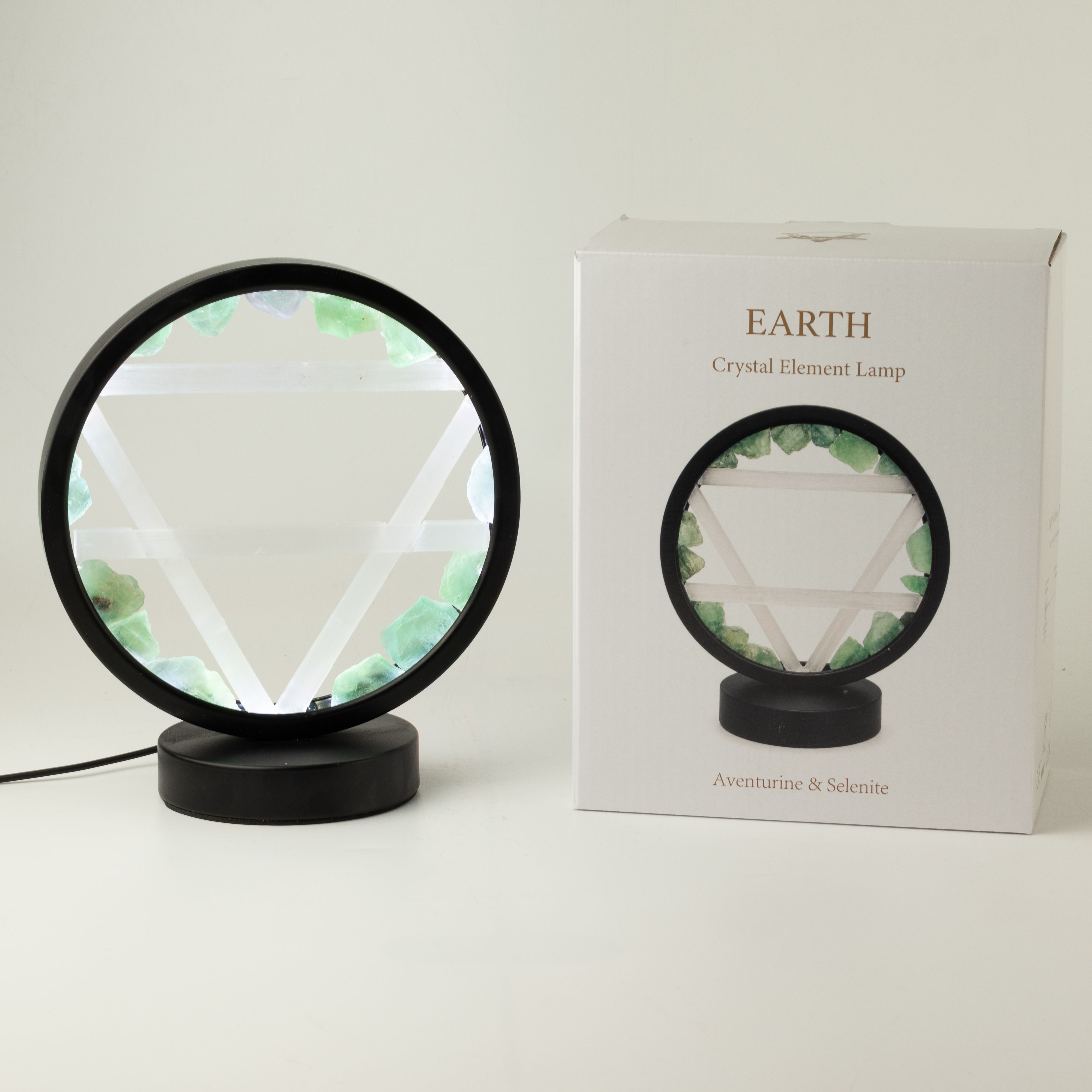 Gemstone Halo Lamp, Earth, product photograph