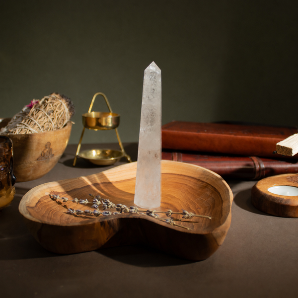 Rock Crystal Obelisk, 17cm, product photograph