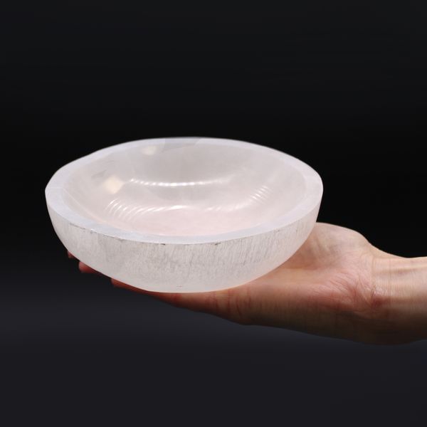 Selenite Round Bowl, 15cm, product photograph