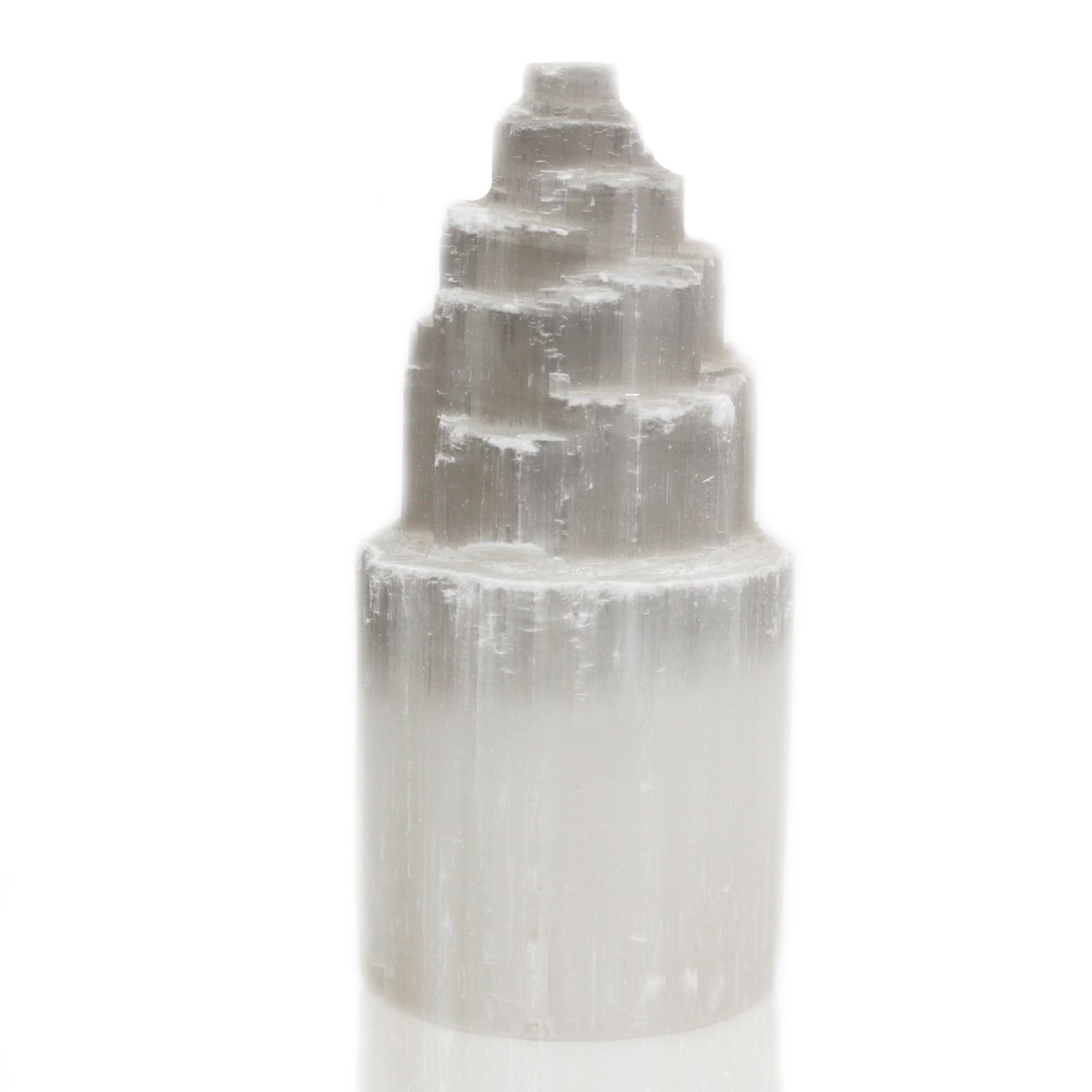 Selenite Tower Lamp, 20cm, product photograph