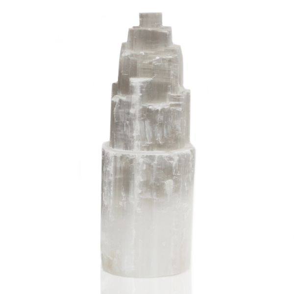 Selenite Tower Lamp, 25cm, product photograph
