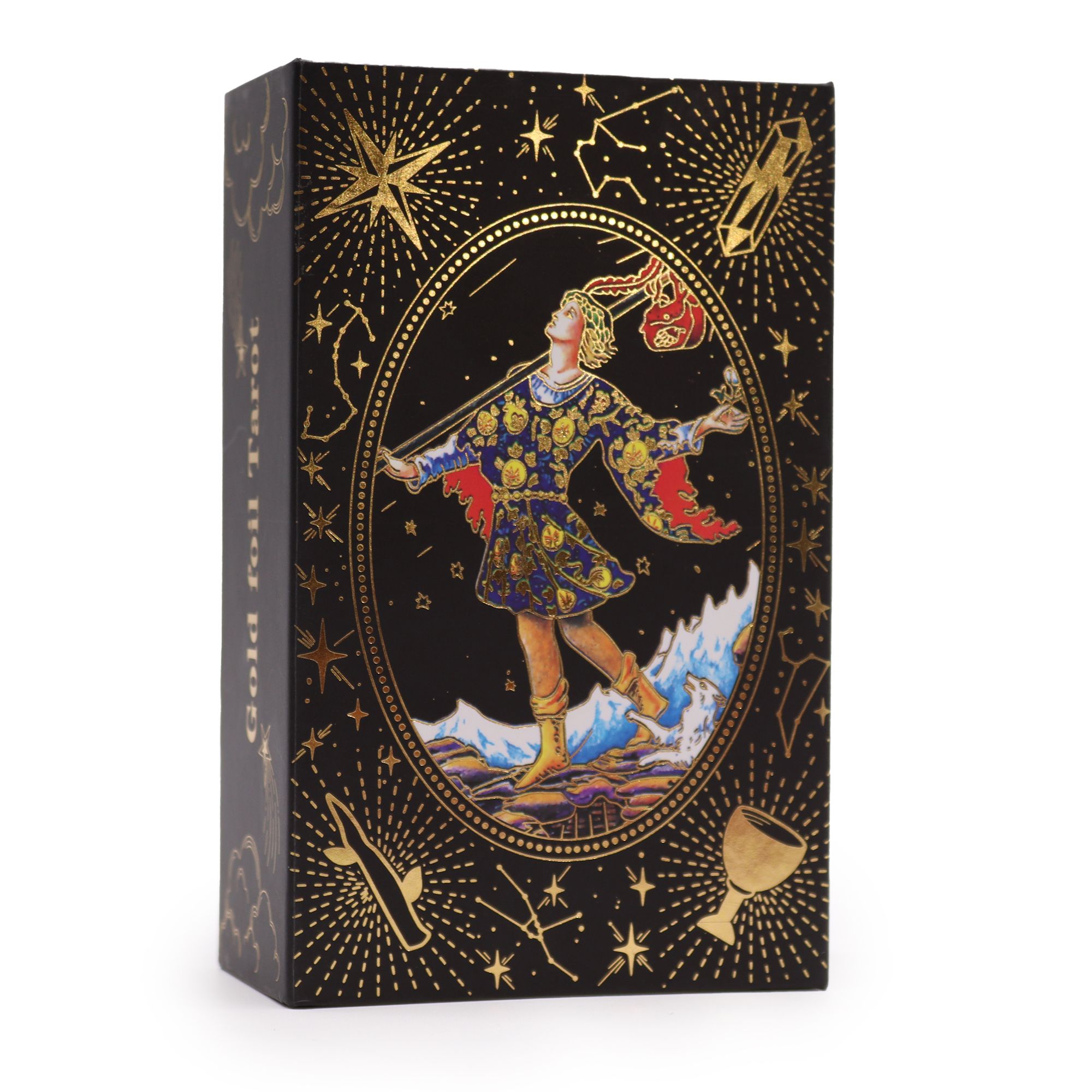 Gold Foil Tarot Set, Let the Magic Begin, product photograph